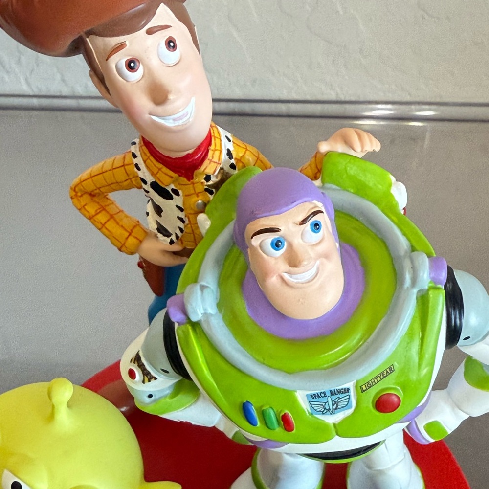 Precious Moments Disney We Look Up To You Toy Story Woody Buzz & Martians 191701 - Picture 4 of 16